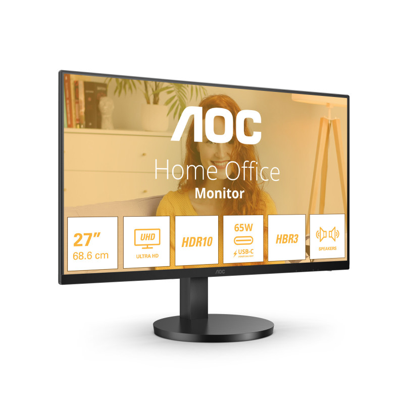 AOC B3 U27B3CF Computerbildschirm 68,6 cm (27") 3840 x 2160 Pixel 4K Ultra HD LCD Schwarz AOC B3 U27B3CF Computerbildschirm 68,6 cm (27") 3840 x 2160 Pixel 4K Ultra HD LCD Schwarz