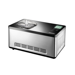 Unold 48845 sorbetière Compresseur pour sorbetière 2 L 180 W Noir, Acier inoxydable