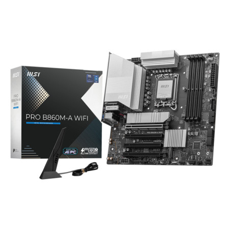 MSI PRO B860M-A WIFI placa base Intel B860 LGA 1851 (Socket V1) micro ATX