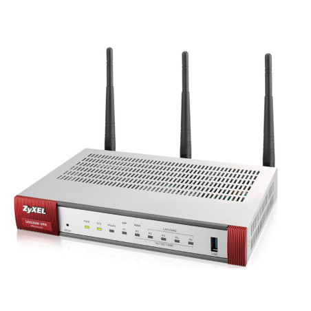 Zyxel USG20W-VPN-EU0101F wireless router Gigabit Ethernet Dual-band (2.4 GHz   5 GHz) Gray, Red