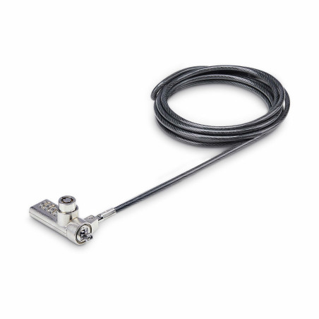 StarTech.com DUALKA10-LAPTOP-LOCK cable lock Black, Steel 78.7" (2 m)