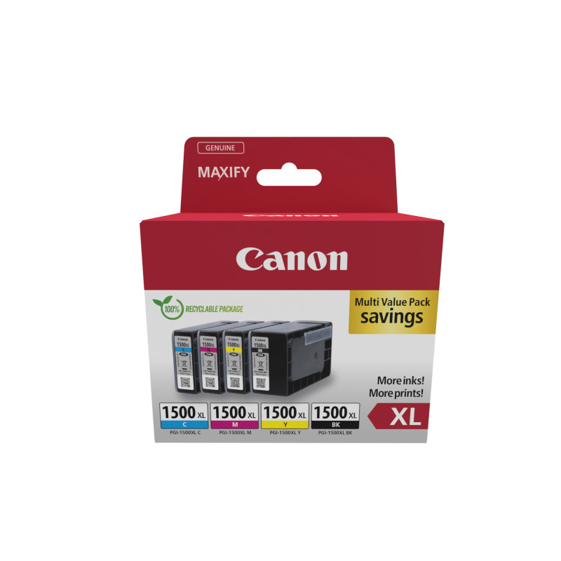 Canon PGI-1500XL BK C M Y Multipack Canon PGI-1500XL BK C M Y Multipack
