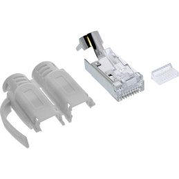 InLine Crimpstecker Cat.6A RJ45 geschirmt, 3-teilig grau 10er Pack