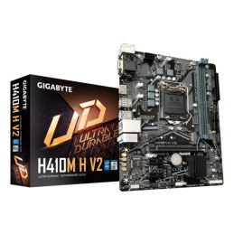 GIGABYTE H410M H V2 Carte mère - Compatible avec processeurs Intel Core 10th CPUs, up to 2933MHz DDR4, 1xPCIe 3.0 M.2, GbE LAN,