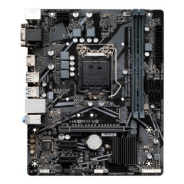 GIGABYTE H410M H V2 Carte mère - Compatible avec processeurs Intel Core 10th CPUs, up to 2933MHz DDR4, 1xPCIe 3.0 M.2, GbE LAN,