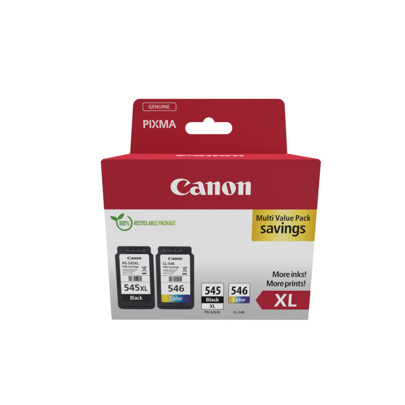 Canon 8286B012 cartucho de tinta 2 pieza(s) Original Alto rendimiento (XL) Negro, Cian, Magenta, Amarillo Canon 8286B012 cartucho de tinta 2 pieza(s) Original Alto rendimiento (XL) Negro, Cian, Magenta, Amarillo