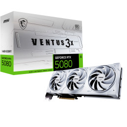 MSI VENTUS GEFORCE RTX 5080 16G 3X OC WHITE carte graphique NVIDIA 16 Go GDDR7