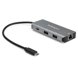 StarTech.com HB31C2A1CGB laptop dock port replicator USB 3.2 Gen 2 (3.1 Gen 2) Type-C Black, Gray