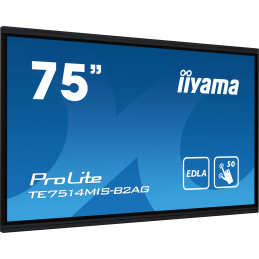 iiyama PROLITE TE7514MIS-B2AG Pantalla plana para señalización digital 190,5 cm (75") LCD Wifi 435 cd   m² 4K Ultra HD Negro