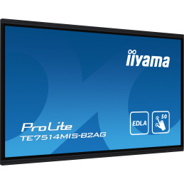 iiyama PROLITE TE7514MIS-B2AG Pannello piatto per segnaletica digitale 190,5 cm (75") LCD Wi-Fi 435 cd m² 4K Ultra HD Nero
