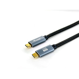 Equip 128357 Câble USB 3.2 Gen 2 C vers C, M M, 2.0m, PD100W , 4K 60Hz, 10Gbps, noir