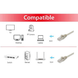 Equip 625416 networking cable Beige 393.7" (10 m) Cat6 U UTP (UTP)