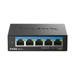 D-Link DMS-105 No administrado L2 2.5G Ethernet (100 1000 2500) Negro
