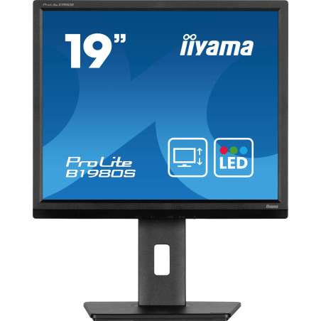 iiyama ProLite B1980S-B1 Computerbildschirm 48,3 cm (19") 1280 x 1024 Pixel VGA LED Schwarz