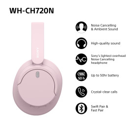 Sony WHCH720NP.CE7 auricular y casco Auriculares Inalámbrico y alámbrico Diadema Llamadas Música USB Tipo C Bluetooth Azul