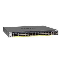 NETGEAR M4300-52G-PoE+ 550W PSU Managed L2 L3 L4 Gigabit Ethernet (10 100 1000) Power over Ethernet (PoE) 1U Schwarz