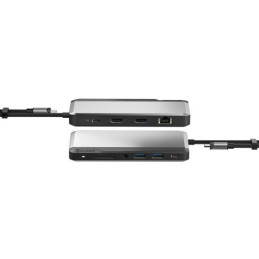 ALOGIC U1CSH-SGR base para portátil y replicador de puertos Alámbrico USB 3.2 Gen 1 (3.1 Gen 1) Type-C Gris