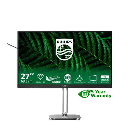 Philips 5000 series 27B2G5500 00 pantalla para PC 68,6 cm (27") 2560 x 1440 Pixeles Quad HD LCD Antracita