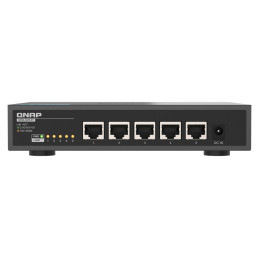 QNAP QSW-3205-5T switch No administrado 10G Ethernet (100 1000 10000) Escritorio Negro
