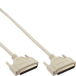 InLine 37373 câble Série Beige 3 m DB37 M