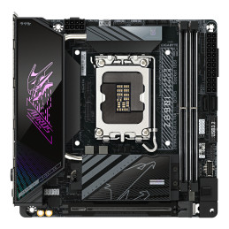 GIGABYTE Z890I AORUS ULTRA Mainboard - Unterstützt Intel Core Ultra (Serie 2) CPUs, 8+1+2 Phasen VRM, bis zu 8800MHz DDR5 (OC),