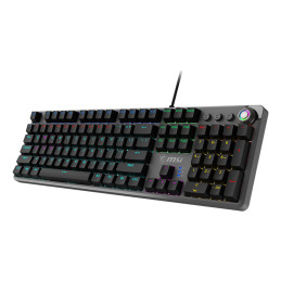 MSI FORGE GK310 RED DE clavier Gaming USB QWERTY Allemand Noir