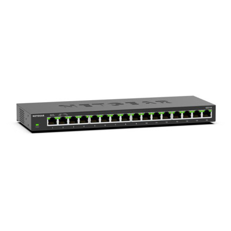 NETGEAR GS316 No administrado L2 Gigabit Ethernet (10 100 1000) Negro