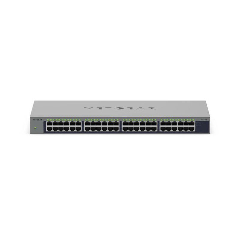 NETGEAR GS748 Unmanaged Gigabit Ethernet (10 100 1000) Power over Ethernet (PoE) Grau