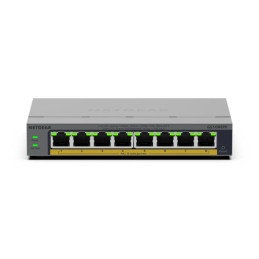 NETGEAR GS108EPP Unmanaged Gigabit Ethernet (10 100 1000) Power over Ethernet (PoE) Desktop Wall-Mounting Gray