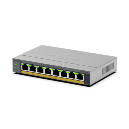 NETGEAR GS108EPP Unmanaged Gigabit Ethernet (10 100 1000) Power over Ethernet (PoE) Desktop Wall-Mounting Gray