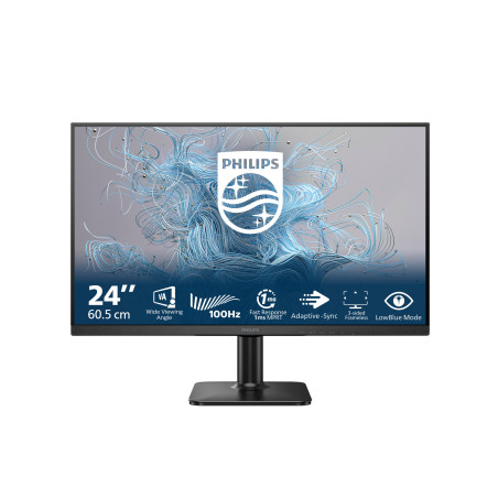 Philips 1000 series 24E2N1100LB 00 computer monitor 23.8" 1920 x 1080 pixels Full HD LCD Black