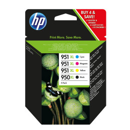 HP 950XL High Yield Black 951XL High Yield Cyan Magenta Yellow 4-pack Original Ink Cartridges cartucho de tinta 4 pieza(s) Alto
