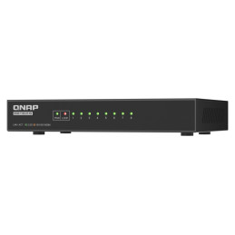 QNAP QSW-1108-8T-R2 Netzwerk-Switch Unmanaged 2.5G Ethernet (100 1000 2500) Desktop Schwarz