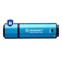 Kingston Technology IronKey 16GB USB-C Vault Privacy 50C crittografia AES-256, FIPS 197