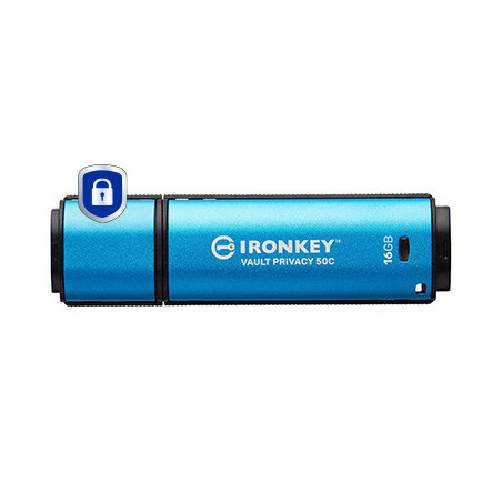 Kingston Technology IronKey 16GB USB-C Vault Privacy 50C crittografia AES-256, FIPS 197