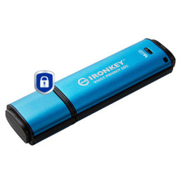 Kingston Technology IronKey 16GB USB-C Vault Privacy 50C AES-256 verschlüsselter, FIPS 197