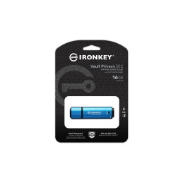 Kingston Technology IronKey 16GB USB-C Vault Privacy 50C AES-256 verschlüsselter, FIPS 197