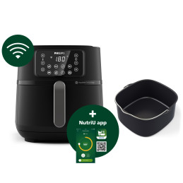 Philips 5000 series HD9285 93 fryer Single 7.2 L Stand-alone 2000 W Hot air fryer Gray