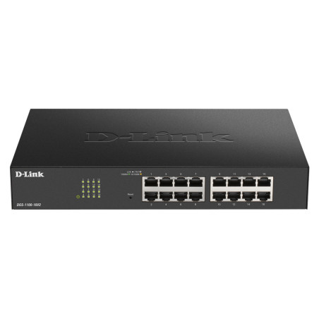 D-Link DGS-1100-16V2 Géré L2 Gigabit Ethernet (10 100 1000) Noir