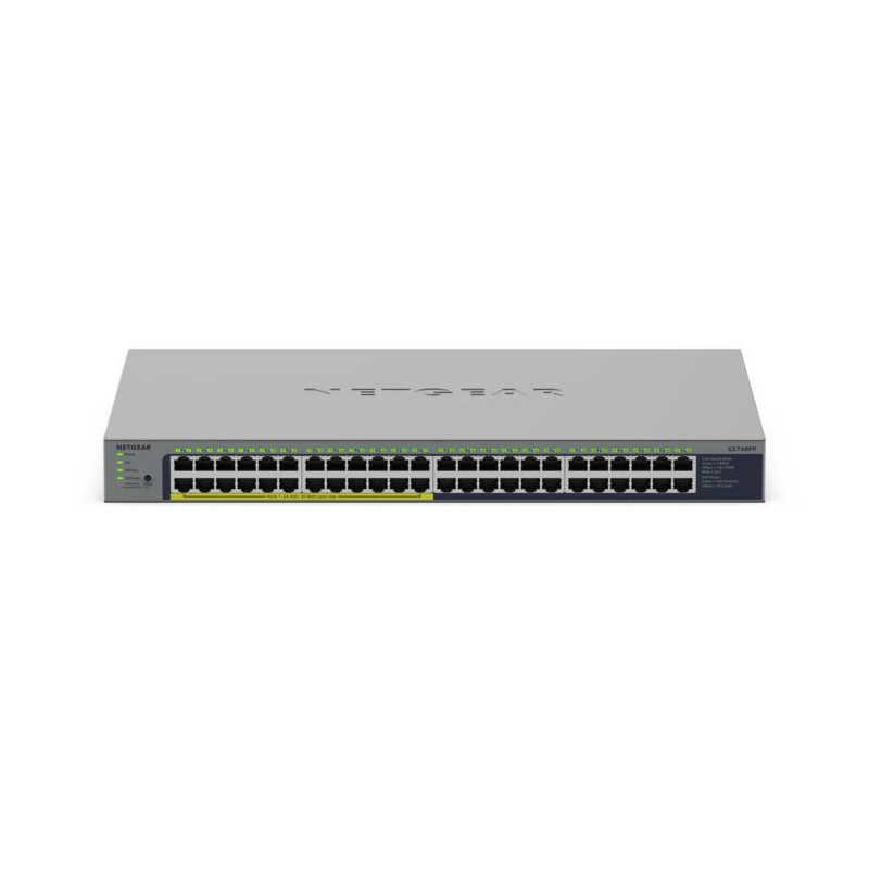 NETGEAR GS748PP Unmanaged Gigabit Ethernet (10 100 1000) Power over Ethernet (PoE) Grau NETGEAR GS748PP Unmanaged Gigabit Ethernet (10 100 1000) Power over Ethernet (PoE) Grau