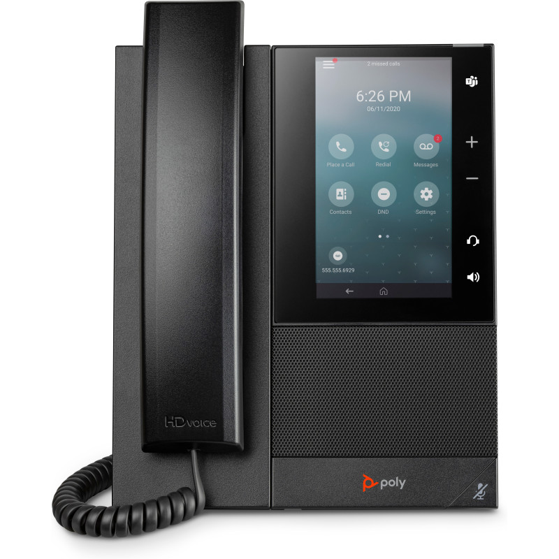 Poly CCX 500 Business Media Phone with Open SIP and PoE-enabled Poly CCX 500 Business Media Phone with Open SIP and PoE-enabled