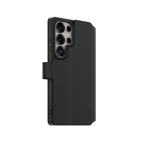 PanzerGlass CARE by ® Feature Wallet Case w. Kickstand Samsung Galaxy S25 Ultra mobile phone case Cover Black