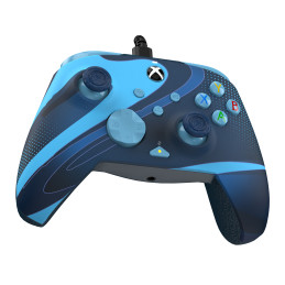 PDP REMATCH GLOW Advanced Blu USB Gamepad Analogico Digitale PC, Xbox One, Xbox Series S, Xbox Series X