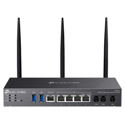 TP-Link Omada DR3220v-4G router inalámbrico Gigabit Ethernet Doble banda (2,4 GHz   5 GHz) Negro