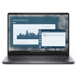 DELL Pro PC14255 AMD Ryzen™ 5 PRO PRO 215 Portátil 35,6 cm (14") Full HD+ 16 GB DDR5-SDRAM 512 GB SSD Wi-Fi 6E (802.11ax)