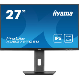 iiyama ProLite 27" (68.5 cm) Monitor mit IPS-Panel Technologie, QHD-Auflösung, USB-Hub, 100Hz Bildwiederholfrequenz und einem