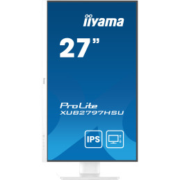 iiyama ProLite XUB2797HSU-W2 computer monitor 27" 1920 x 1080 pixels Full HD LED White