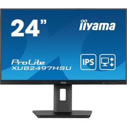iiyama 23.8’’ (60.5 cm) Monitor mit IPS-Panel-Technologie, 100Hz Bildwiederholfrequenz und einem höhenverstellbarem Standfuß
