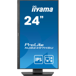 iiyama 23.8’’ (60.5 cm) Monitor mit IPS-Panel-Technologie, 100Hz Bildwiederholfrequenz und einem höhenverstellbarem Standfuß