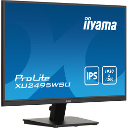 iiyama ProLite XU2495WSU-B7 pantalla para PC 61 cm (24") 1920 x 1200 Pixeles 4K Ultra HD LED Negro
